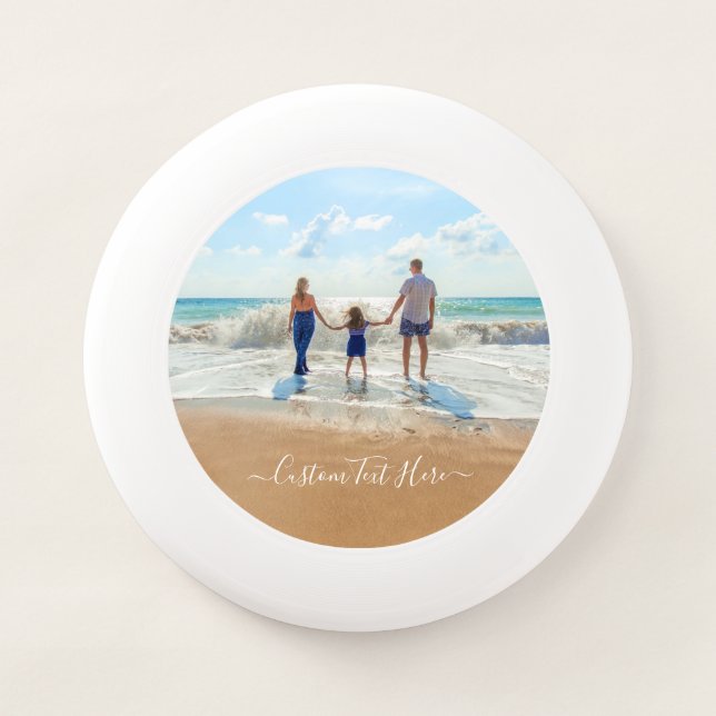 Custom Photo Frisbee with Your Photos and Text (Front)