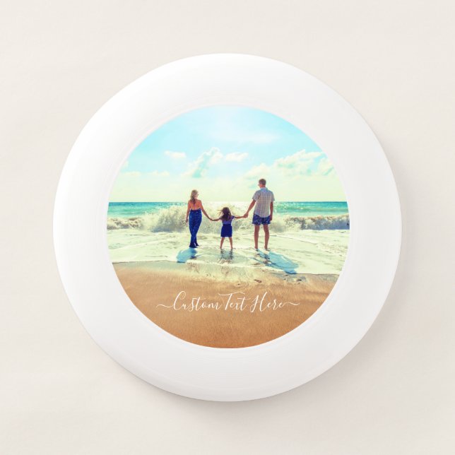 Custom Photo Frisbee Your Photos and Text (Front)