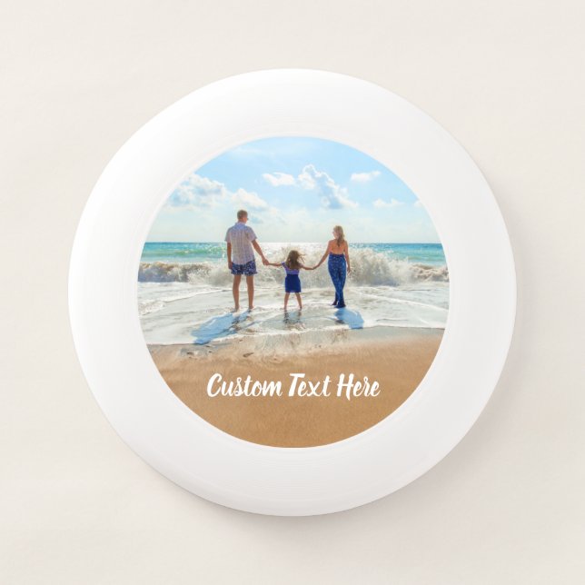 Custom Photo Frisbee Your Photos and Text (Front)