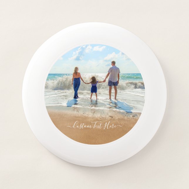 Custom Photo Frisbee Your Photos and Text (Front)