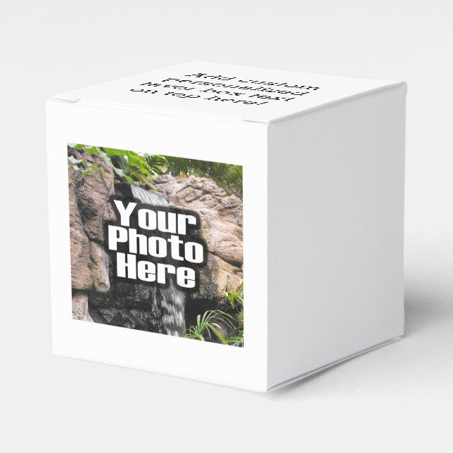 Custom Photo Full-Color Personalized Favor Boxes (Front Side)