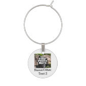 Custom Photo Full-Color Personalized Wine Glass Charm (Second Charm)