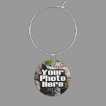 Custom Photo Full-Color Personalized Wine Glass Charm