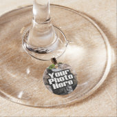 Custom Photo Full-Color Personalized Wine Glass Charm (In Situ)