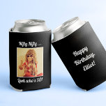 Custom Photo Fun Cool 50th Birthday  Can Cooler<br><div class="desc">Customize with your text and photo and wish Happy Birthday with these fun,  unique party favors! Perfect for a 50th birthday party but messages on front and back are fully customizable. Great for any outdoor birthday party,  bachelorette outing,  or any other celebration to create memories!</div>