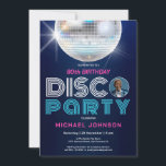 Custom Photo Fun Disco Party Retro 90th Birthday  Invitation<br><div class="desc">Custom Photo Fun Disco Party Retro 90th Birthday Invitation. Step into the groove and join us for a milestone birthday Disco Party that seamlessly fuses retro vibes with modern fun! Our invitation design captures the essence of a bygone era, featuring dynamic and colorful retro elements that set the stage for...</div>