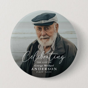 Custom Photo Funeral Sympathy Keepsake Button