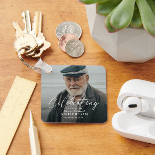 Custom Photo Funeral Sympathy Keepsake Keychain