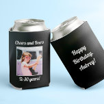 Custom Photo Funny Cool 30th Birthday Can Cooler<br><div class="desc">Customize with your text and photo and wish Happy Birthday with these fun,  unique party favors! Perfect for a 30th birthday party but messages on front and back are fully customizable. Great for any outdoor birthday party,  bachelorette outing,  or any other celebration to create memories!</div>