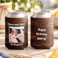 Custom Photo Funny Cool 30th Birthday Rustic