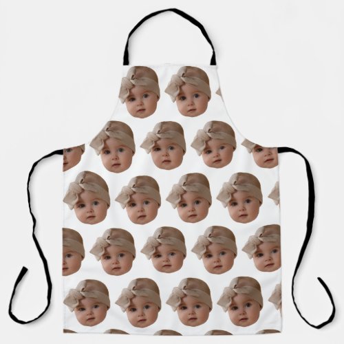 Custom Photo Funny Crazy Face Kitchen Chef Gift Apron