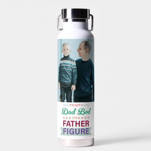 Custom Photo Funny Dad Gift Father Figure Quote Water Bottle