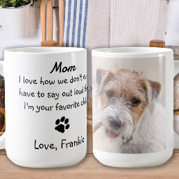 Custom Photo Funny Dog Mom Coffee Mug