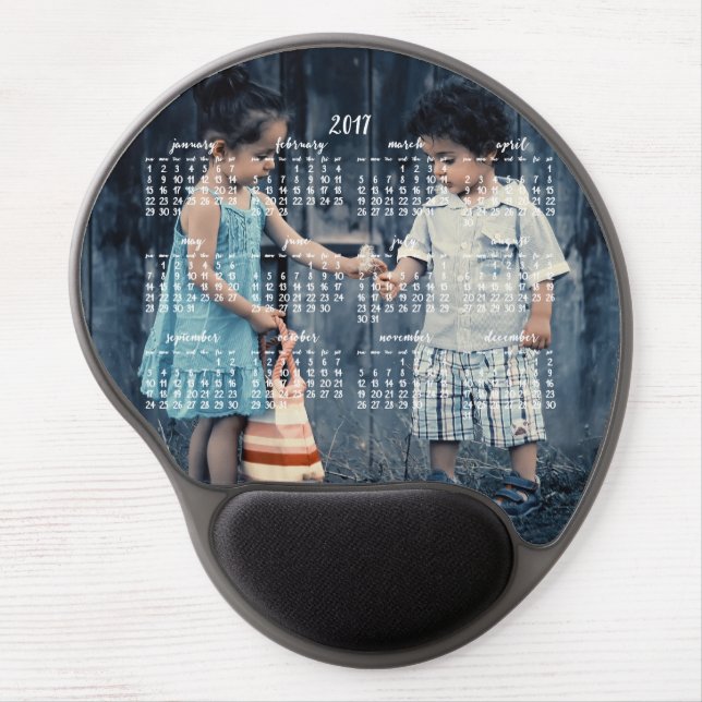Custom Photo Gel Mouse Pad Calendar 2017 (Front)