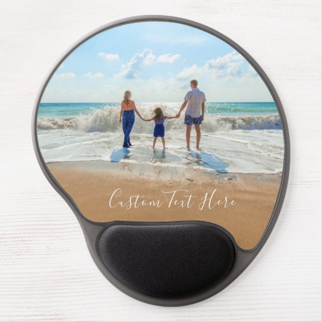 Custom Photo Gel Mouse Pad Your Photos and Text (Front)