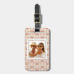 Custom Photo Geometric pattern in aztec style 3 Luggage Tag