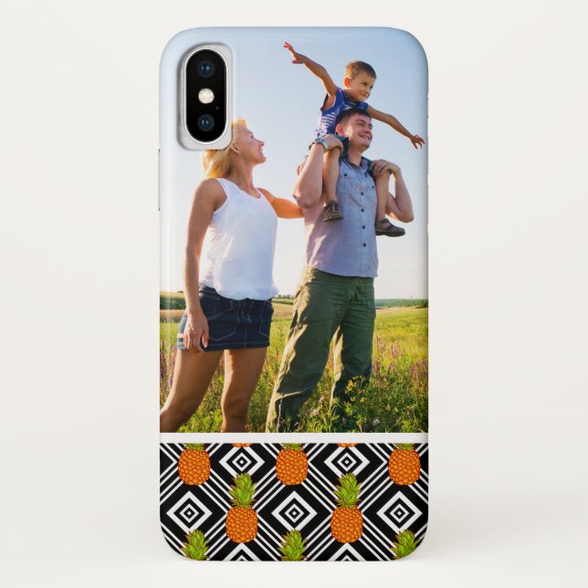 Custom Photo Geometric Pineapples Case-Mate iPhone Case (Back)