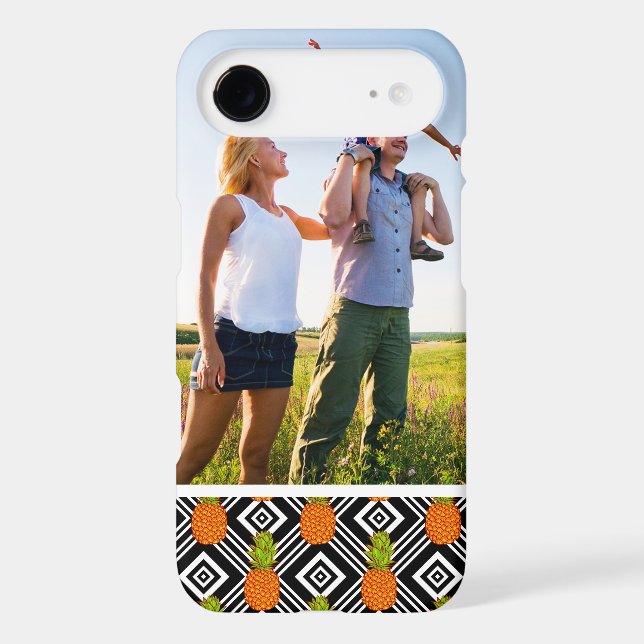 Custom Photo Geometric Pineapples Case-Mate iPhone Case (Back)