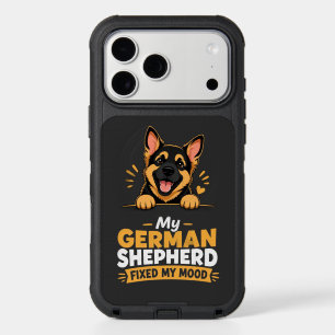Custom Photo German Shepherd Fixed My Mood iPhone 17 Pro Max Case