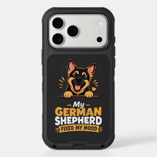 Custom Photo German Shepherd Fixed My Mood iPhone 17 Pro Max Case