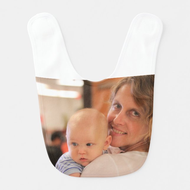 Custom Photo Gift: Baby Bib for Eating (Front)