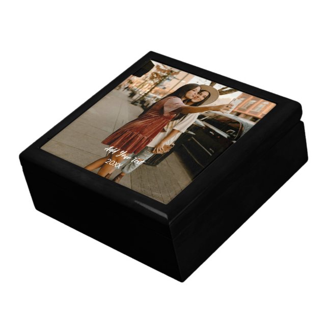 Custom Photo Gift Box - Keepsake Storage (Side)