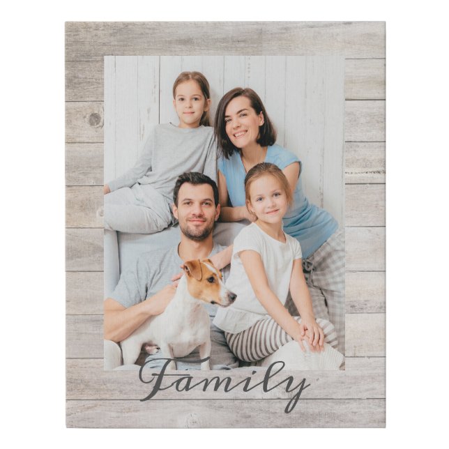 Custom Photo Gift  Faux Canvas Print (Front)