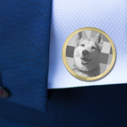 Custom Photo Gift Personalized Pet Cufflinks
