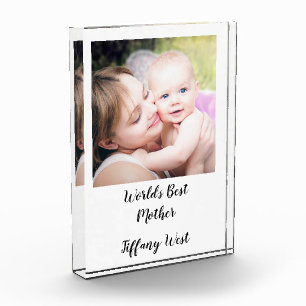 Custom photo gift plaque