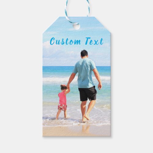 Custom Photo Gift Tag with Your Photos and Text