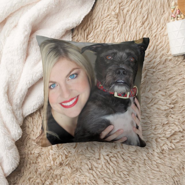 Custom Photo Gift  Throw Pillow (Blanket)