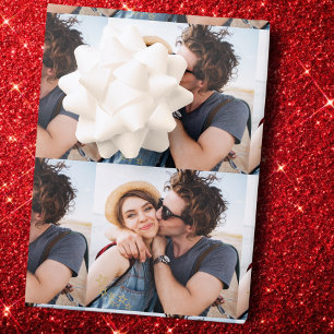 Custom Photo Gift Wrap, Custom Family Photo Wrapping Paper Sheets