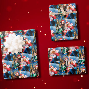 Custom Photo Gift Wrap, Family Custom Image  Wrapping Paper Sheets