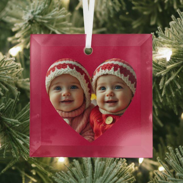 Custom Photo  Glass Ornament (Insitu)
