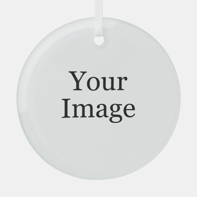 Custom Photo Glass Ornament (Front)