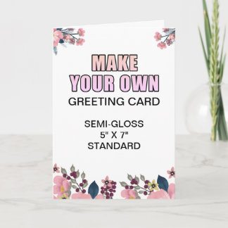 Custom Photo Glossy Engagement Greeting Card