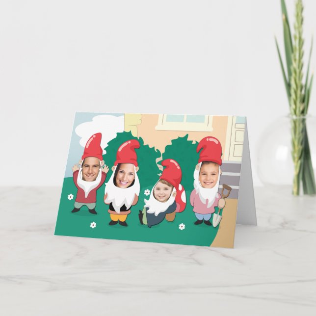 Custom Photo Gnome New House Announcement (Front)