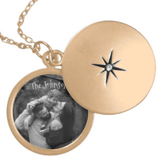 Custom Photo Gold Locket