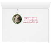 Custom Photo Golden Doodle Merry Christmas (Inside Horizontal (Bottom))
