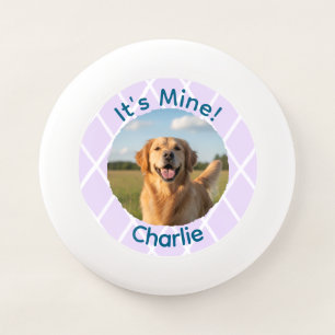 Custom Photo Golden Retriever Dog It's Mine Wham-O Frisbee