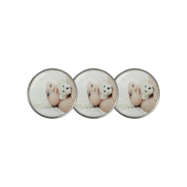 Custom Photo Golf Ball Marker (3 Up)
