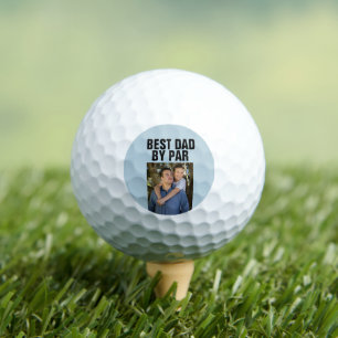 CUSTOM PHOTO GOLF BALLS BEST DAD BY PAR