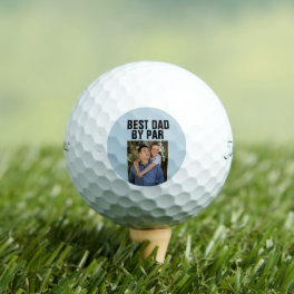 CUSTOM PHOTO GOLF BALLS BEST DAD BY PAR
