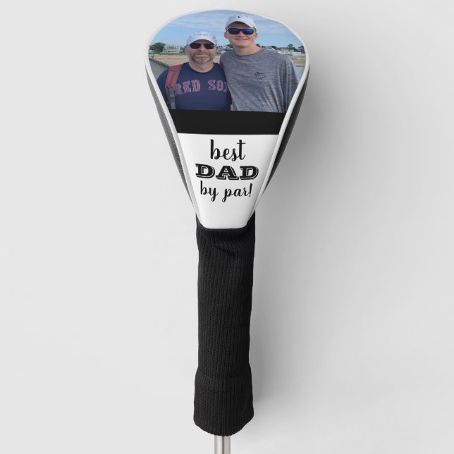 Custom photo golf driver cover - gift for dad (Front)