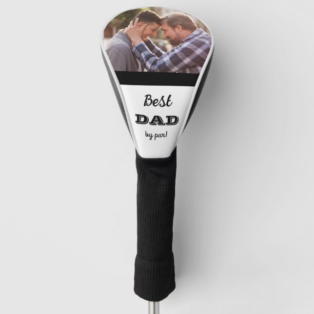 Custom photo golf driver cover - gift for dad (Front)