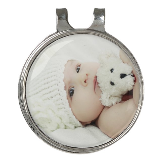 Custom Photo Golf Hat Clip (Front)