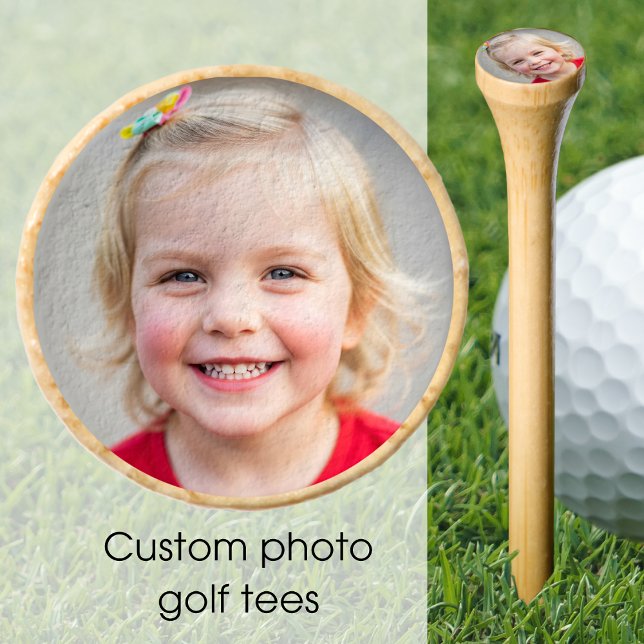 Custom Photo Golf Tee Family Simple Modern (Creator Uploaded)