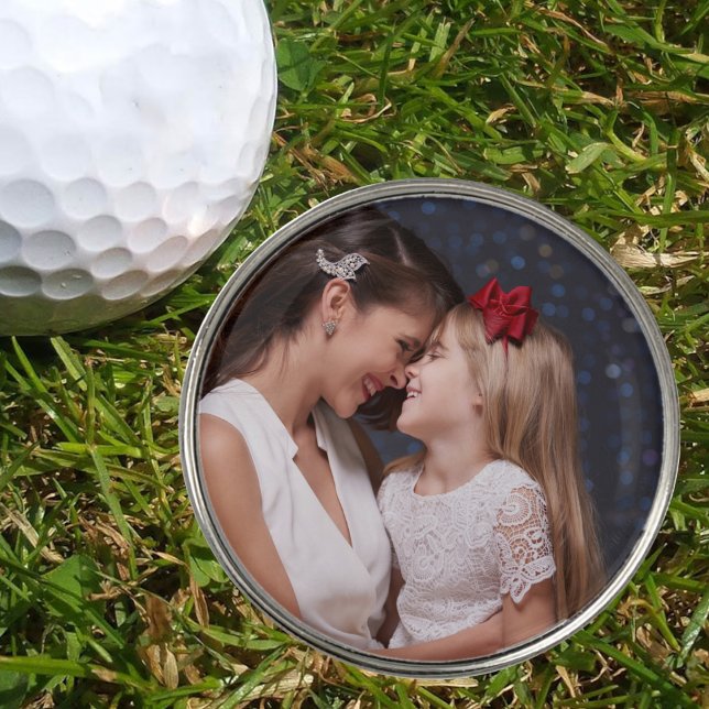 Custom Photo Golfing Accessory Gifts Personalized Golf Ball Marker (Creator Uploaded)