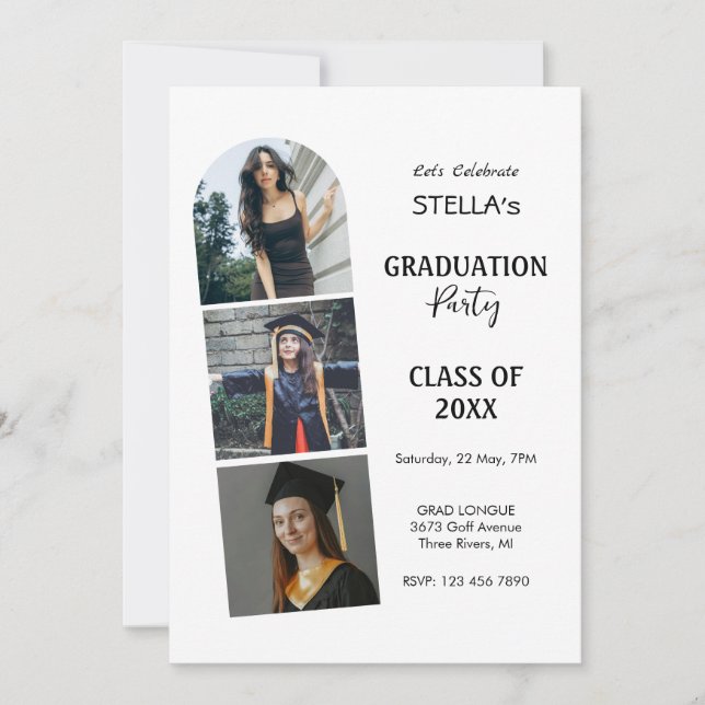 Custom Photo Graduation Announcement (Front)