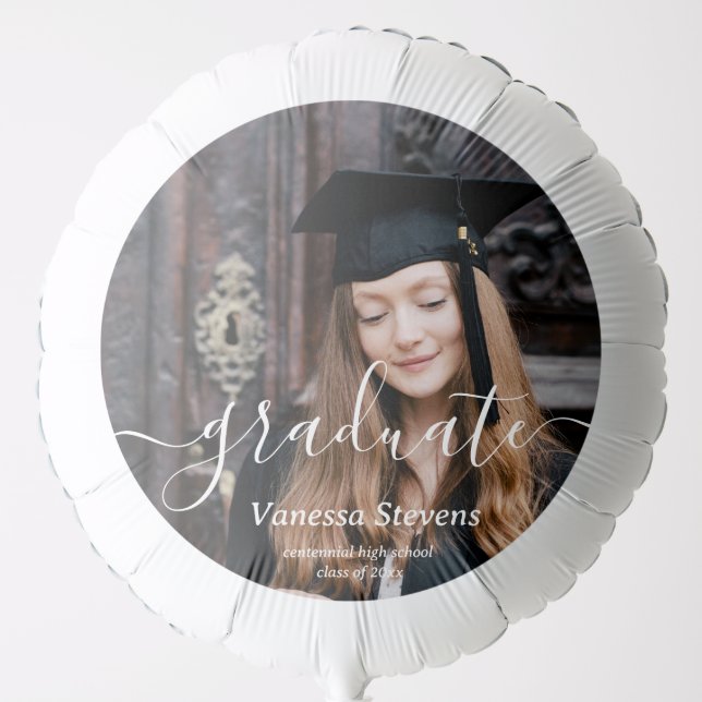 Custom Photo Graduation  Balloon (Front)